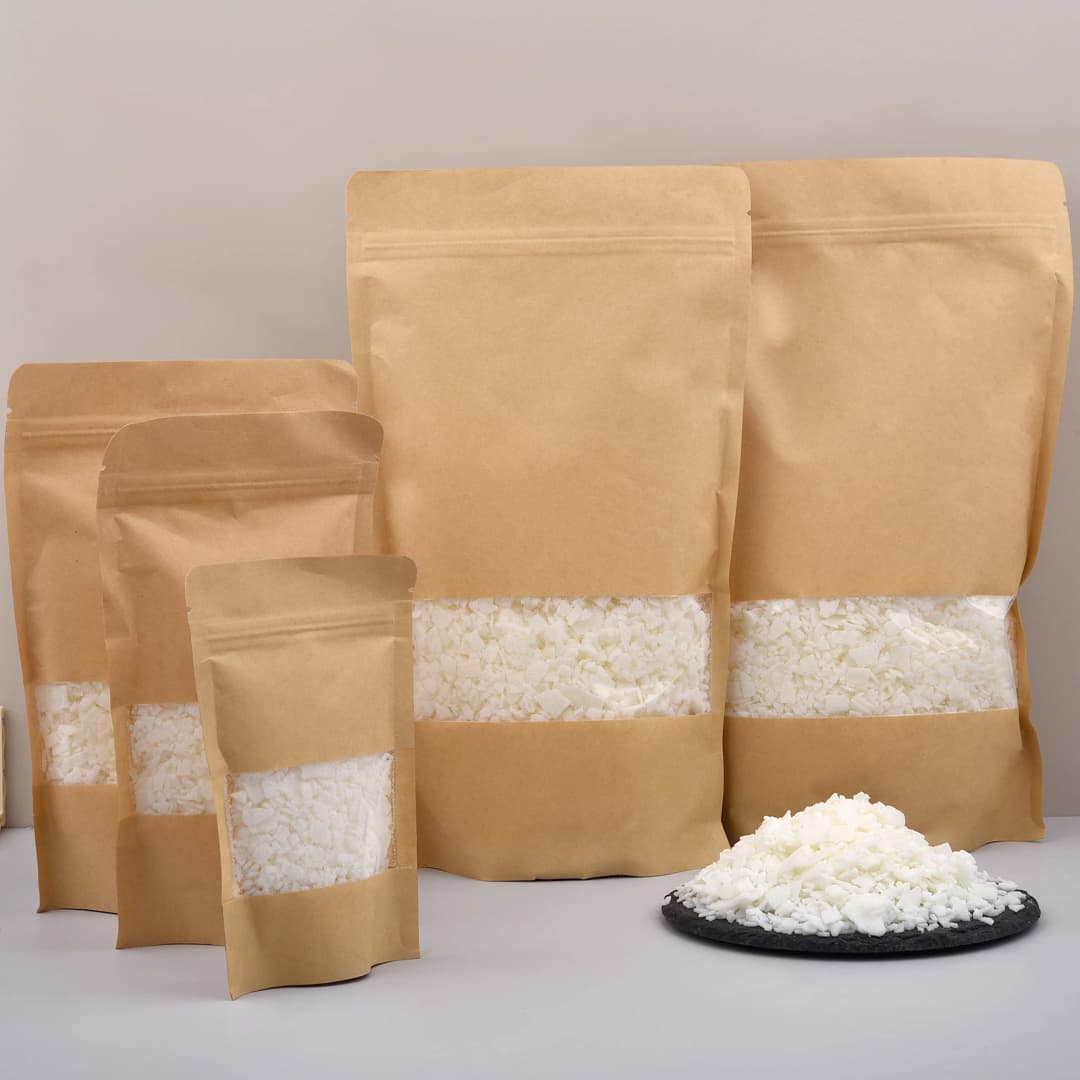 50/100/250/500/1000 جرام شمع صويا طبيعي مقشر لصنع الشموع يدويًا - خالي من الإضافات - مواد خام لصنع الشموع المعطرة