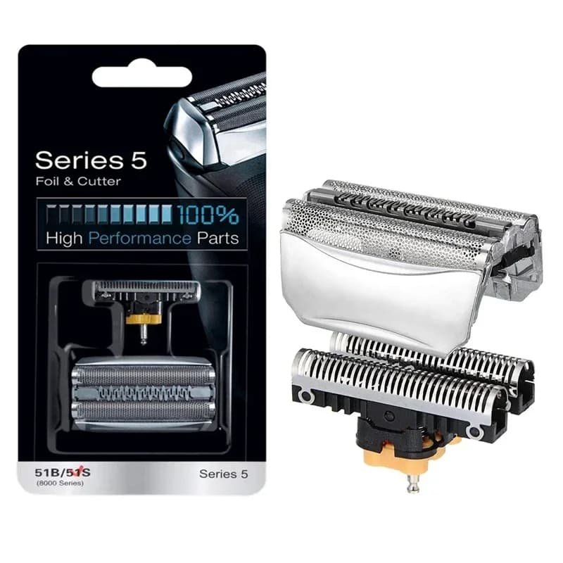 رأس استبدال 51S من الفويل والشفرة لسلسلة براون 5 و 8000، 590cc,8595,8985,8975,8991,8995,8985,wfs1,wfs2