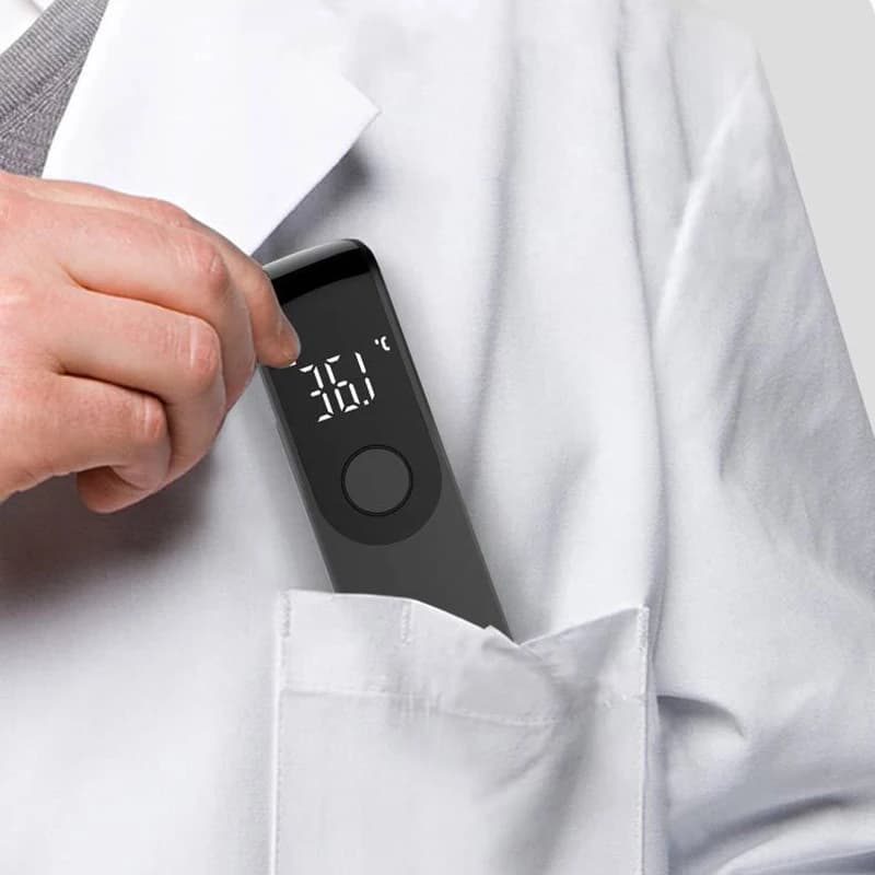 ميزان حرارة طبي بالأشعة تحت الحمراء، رقمي، لقياس درجة حرارة الجبهة دون تلامس، أو قياس تشبع الأكسجين في الدم - 3