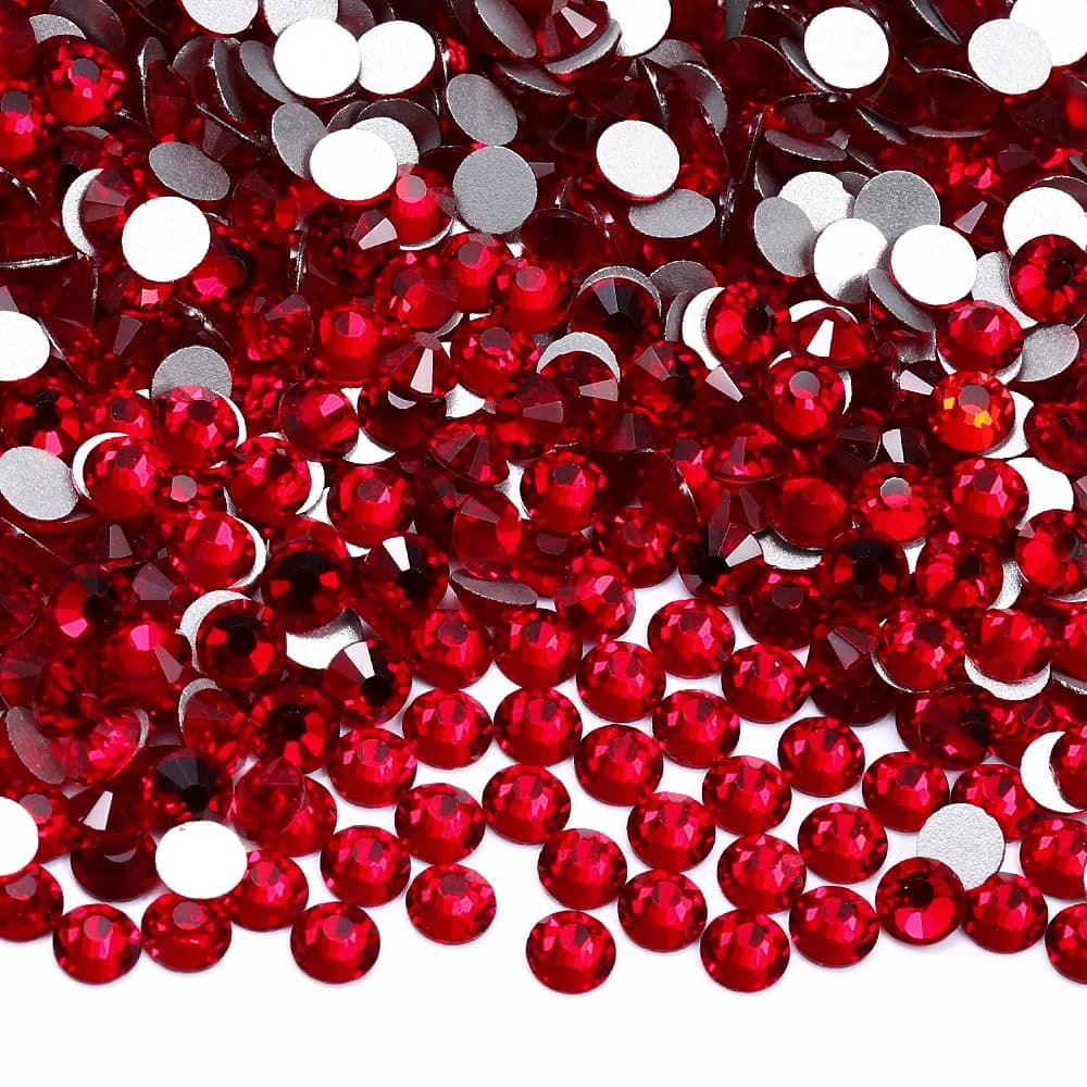 QIIY Round SS3-SS30 High Quality Glass Rhinestones Super Bright Crystal Non-hotfix Flatback Glue On 3D Stones For DIY Nail Art - 4