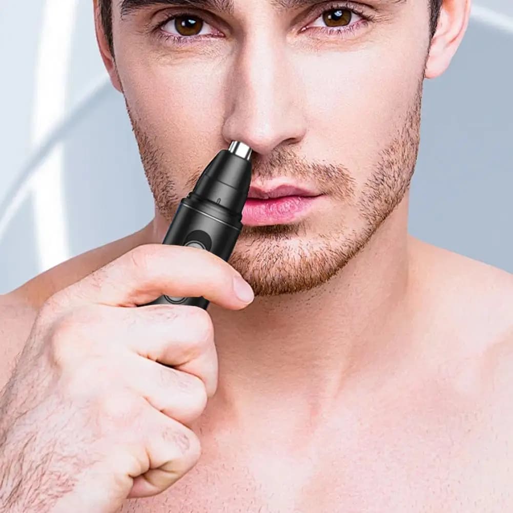 Portable Mini Nose Hair Trimmer, Electric Facial Hair Removal Device For Men & Women, Painless & Safe Shaver ﻿ - 2