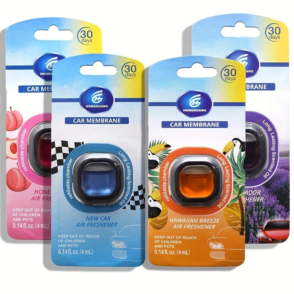 30-Day Long-Lasting Car Air Freshener Vent Clip - Essential Oil Scented Odor Eliminator, 0.14 oz Each, Non-Toxic Fragrance Sourc - 5