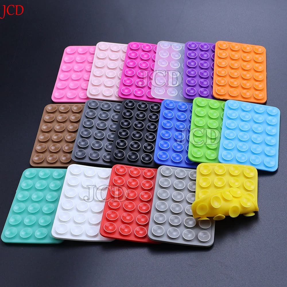 سيليكون الهاتف المحمول تحديد شفط كأس مزدوج الوجهين لوحة ثابتة سيارة شنت قوس جراب هاتف العالمي مكافحة زلة شفط كأس