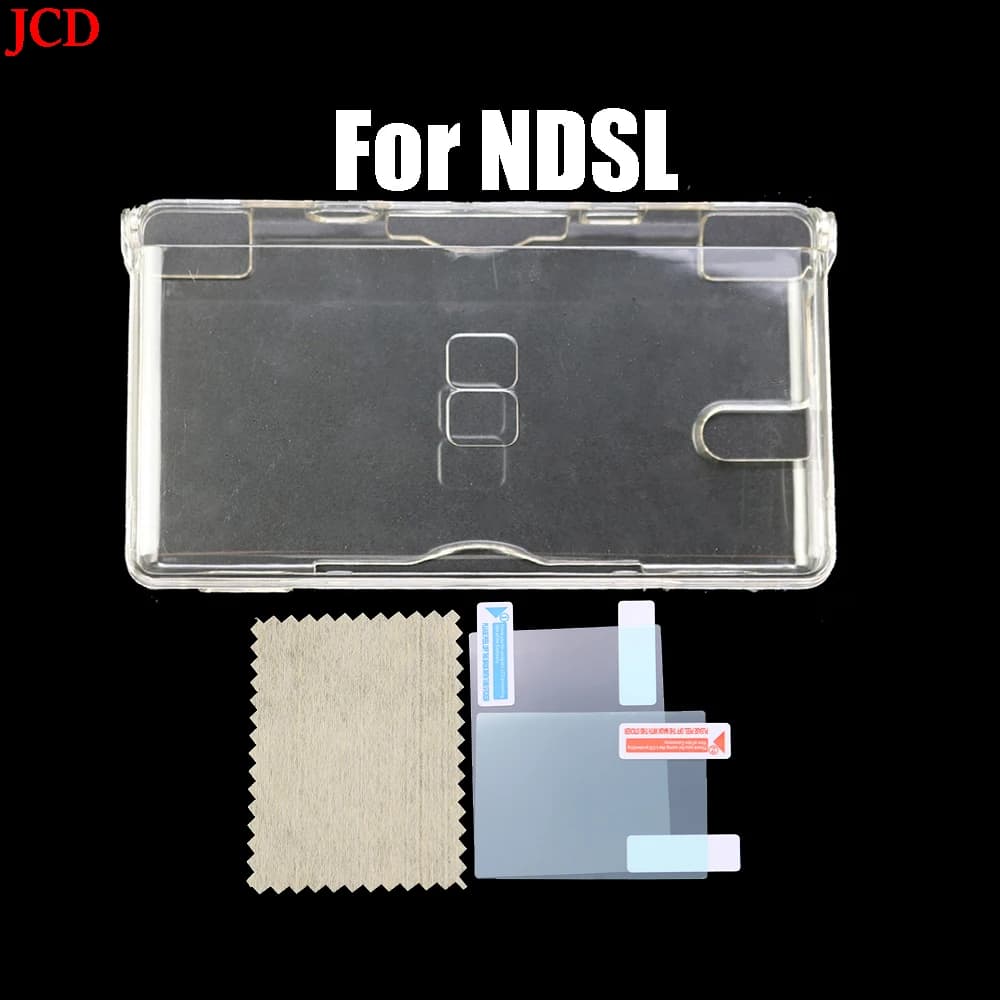 غطاء حماية من البلاستيك الشفاف لهاتف نينتندو DSL NDS Lite NDSL لوحدة التحكم DSi NDSi XL LL مع طبقة رقيقة واقية للشاشة - 3