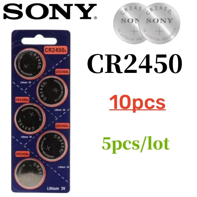 10 قطع بطارية Sony أصلية CR2450 CR2430 CR2032 CR2025 CR1632 CR1616 CR1620 CR1220 الليثيوم - 2