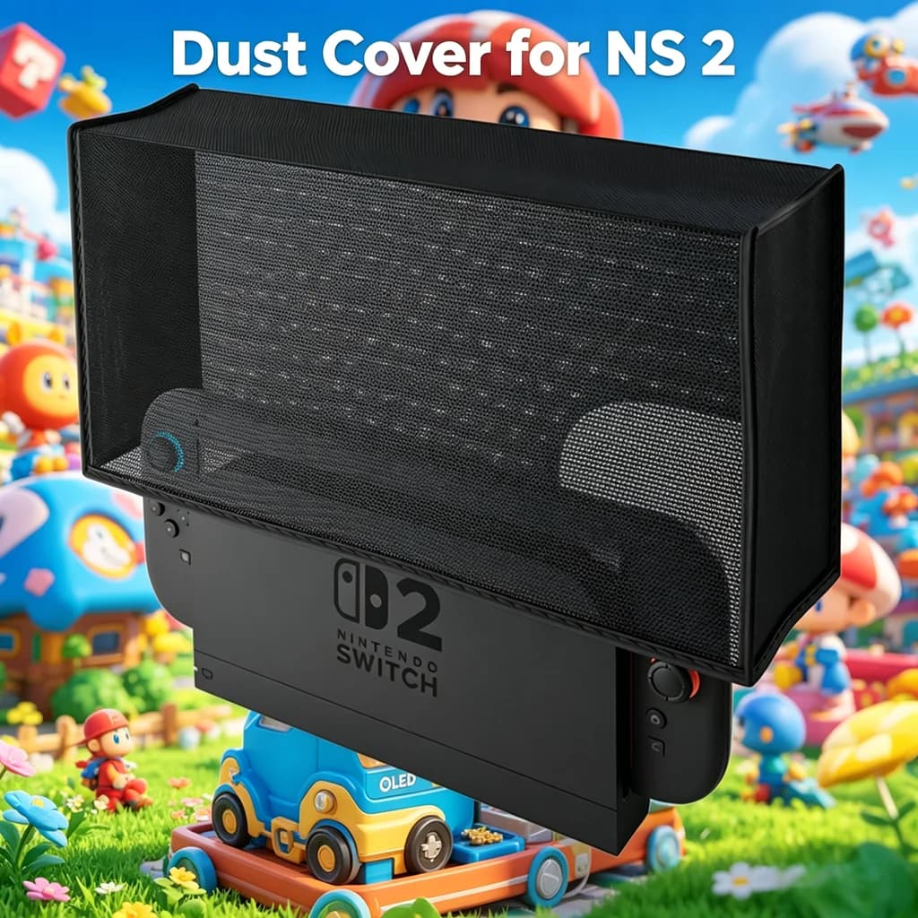 Anti-Scratch Dust Cover for Nintendo Switch 2 Console and TV Dock, Dustproof Protective Case Sleeve for Switch 2, NS, OLED