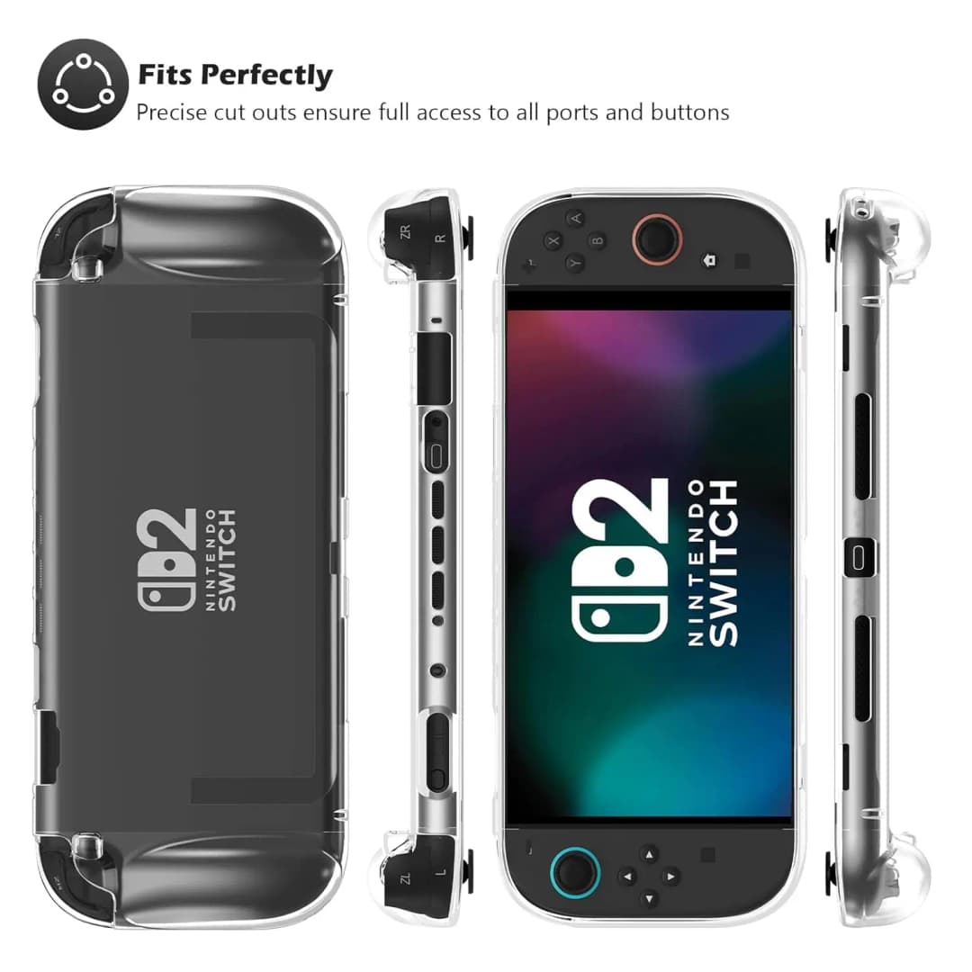 حافظة واقية لجهاز Switch 2 (2025)، NS 2 غطاء حماية من مادة TPU، مضاد للخدش، ممتص للصدمات، تصميم مريح للقبضة لـ NS2 - 4