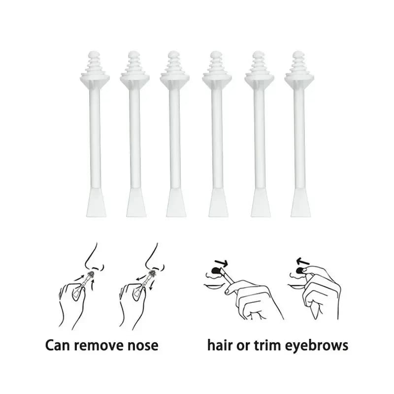 Nose Wax Kit | There are Wax and Applicators | Hair Removal Kit for Men and Women Painless Removal of Nose Hair Cleaning - 6