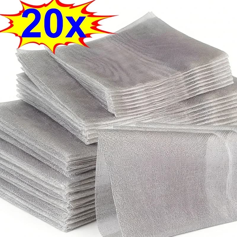 5/10/15/20PCS Stainless Steel Repair Mesh Hole Crack Patches Trimmable Welding Wire Mesh Car Bumper Repair Welding Accessories
