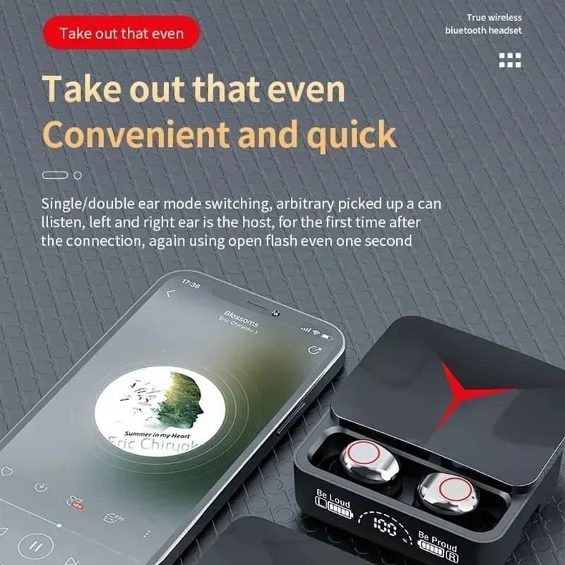 VIKEFON M90 TWS Bluetooth 5.3 Earphones Wireless Headphones Touch Control Gaming Headsets HIFI Stereo Sound Reduction With Mic - 4