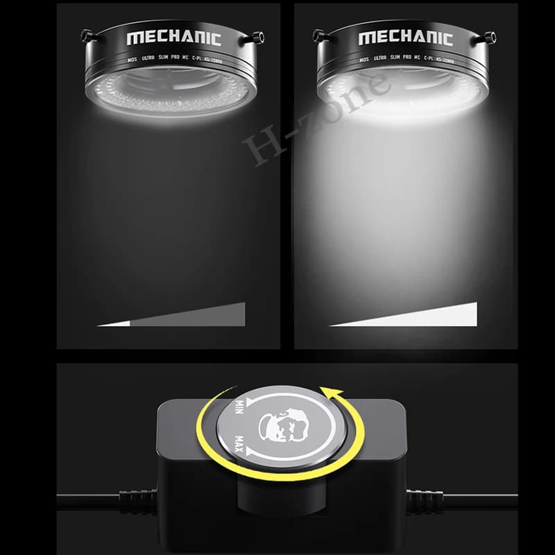 ميكانيك LS720 إضاءة حلقية مجهرية مستقطبة تقضي على الانعكاسات مناسبة لمعظم المجاهر الاستريو بحجم 48 مم - 5