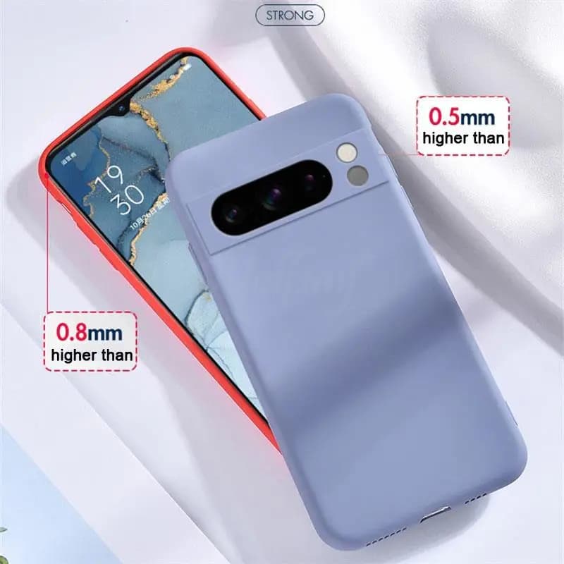 For Google Pixel 8 Pro Case Pixel 10 Pro Cover Liquid Silicone Rubber Protector TPU Case Pixel 9 Pro XL 8 Pro 8A 7A 7 6A 6 Pro - 2