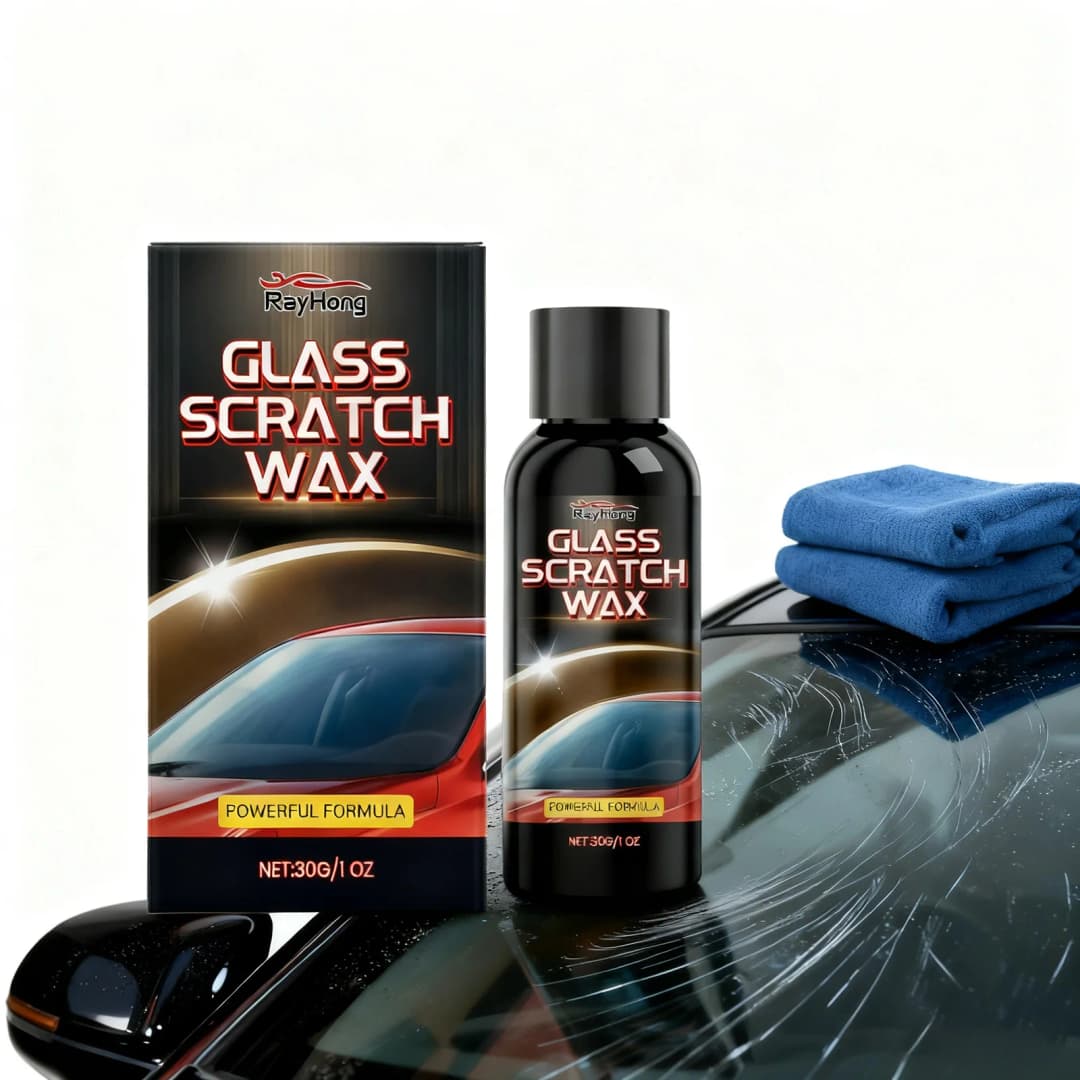 Windshield Scratch Remover Restoration Kit Car Glass Polishing Compound Effectively Remove Scratches Swirls Restore Clarity Visi