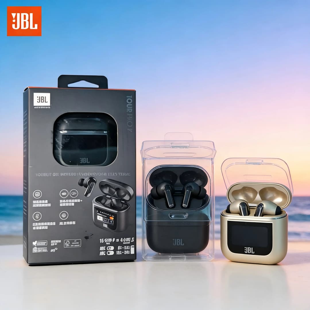 سماعات أذن JBL Tour PRO 2 بلوتوث لاسلكية رياضية ستيريو شاشة LCD سماعات أذن لاسلكية حقيقية إصدار HK - 6