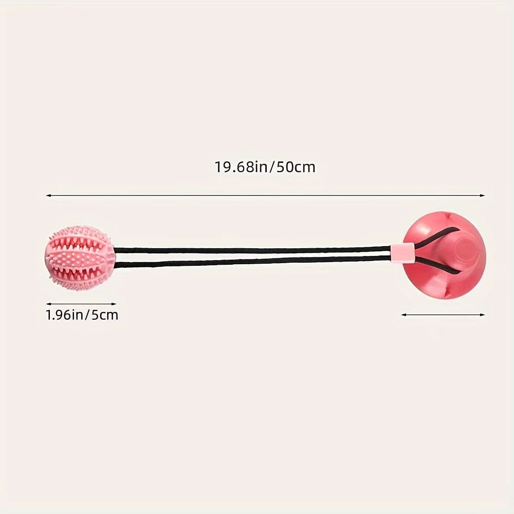 لعبة كوب شفط تفاعلي للكلاب مع تسرب الصوت والطعام - كرة تدريب مطاطية متينة للعب اللغز واللحق - 5