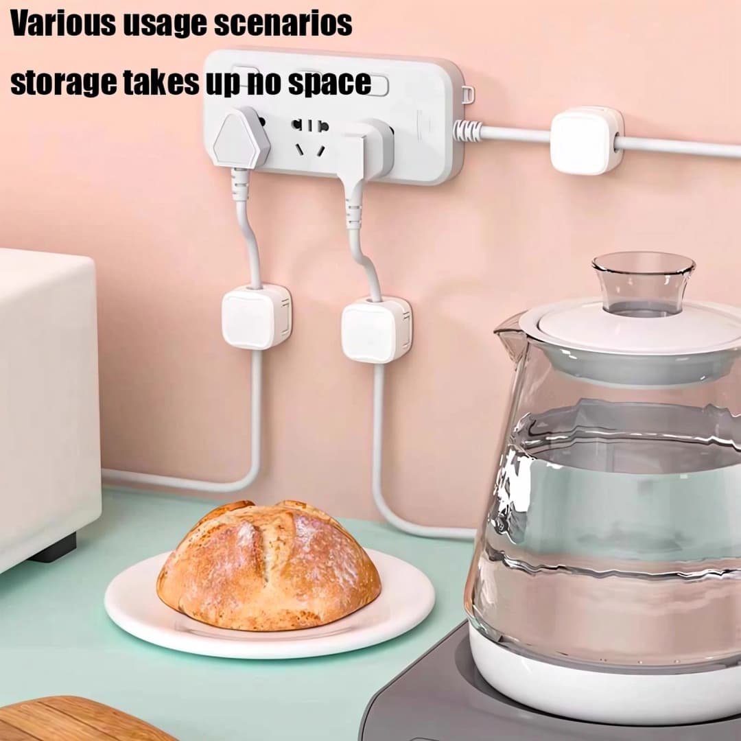 10Pcs Magnetic Cable Holder Self Adhesive Cord Clip Smooth Pulling Charging Cable Keeper Wire Clip for Car/Home/Office - 4