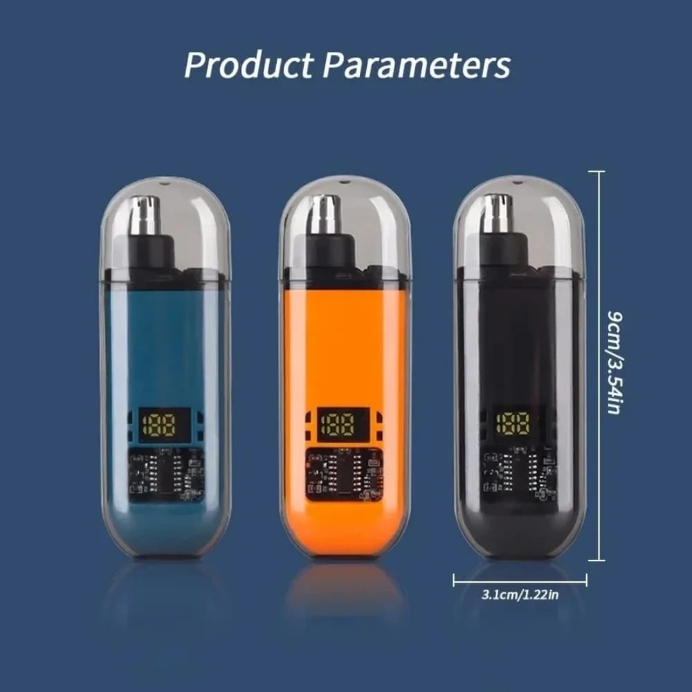 Electric Nose Ear Hair Trimmer Mini Compact Portable USB C Fast Charging Rechargeable Men Facial Hair Removal Grooming Clipper - 5