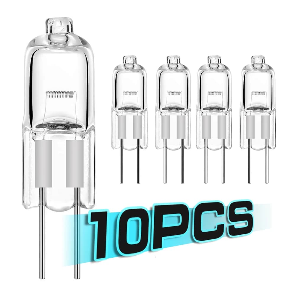 10 قطع مصباح هالوجين G4 12V 5W 10W 20W 35W 50W مجموعة كروية JC بي-بين LED أبيض دافئ استبدال مصباح كبسولة LED مصابيح هالوجين