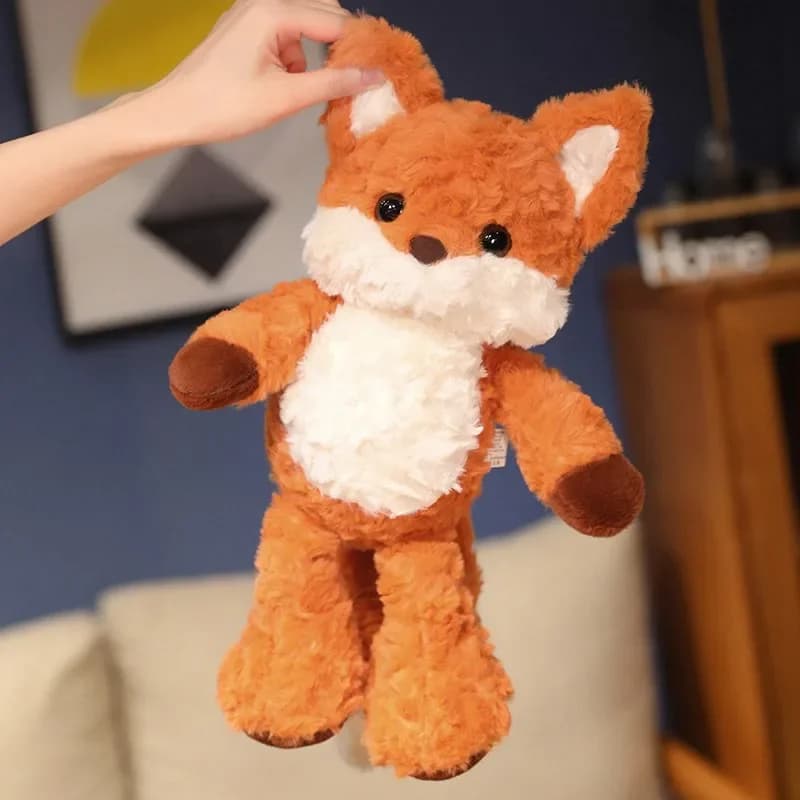 35cm/50cm Cute Fluffy Fox Plush Toy Soft Cartoon Orange Foxes Stuffed Doll Baby Appease Children Birthday Gift - 5