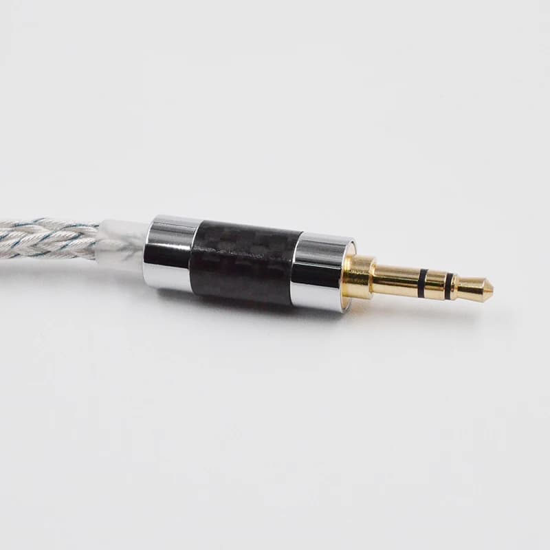 كابل سماعات KZ 8 نواة فضي أزرق هجين 784 نواة مطلي بالفضة كابل ترقية 2Pin 3.5mm قابس سلك سماعة KZ ZSXPRO ZS10PRO - 4