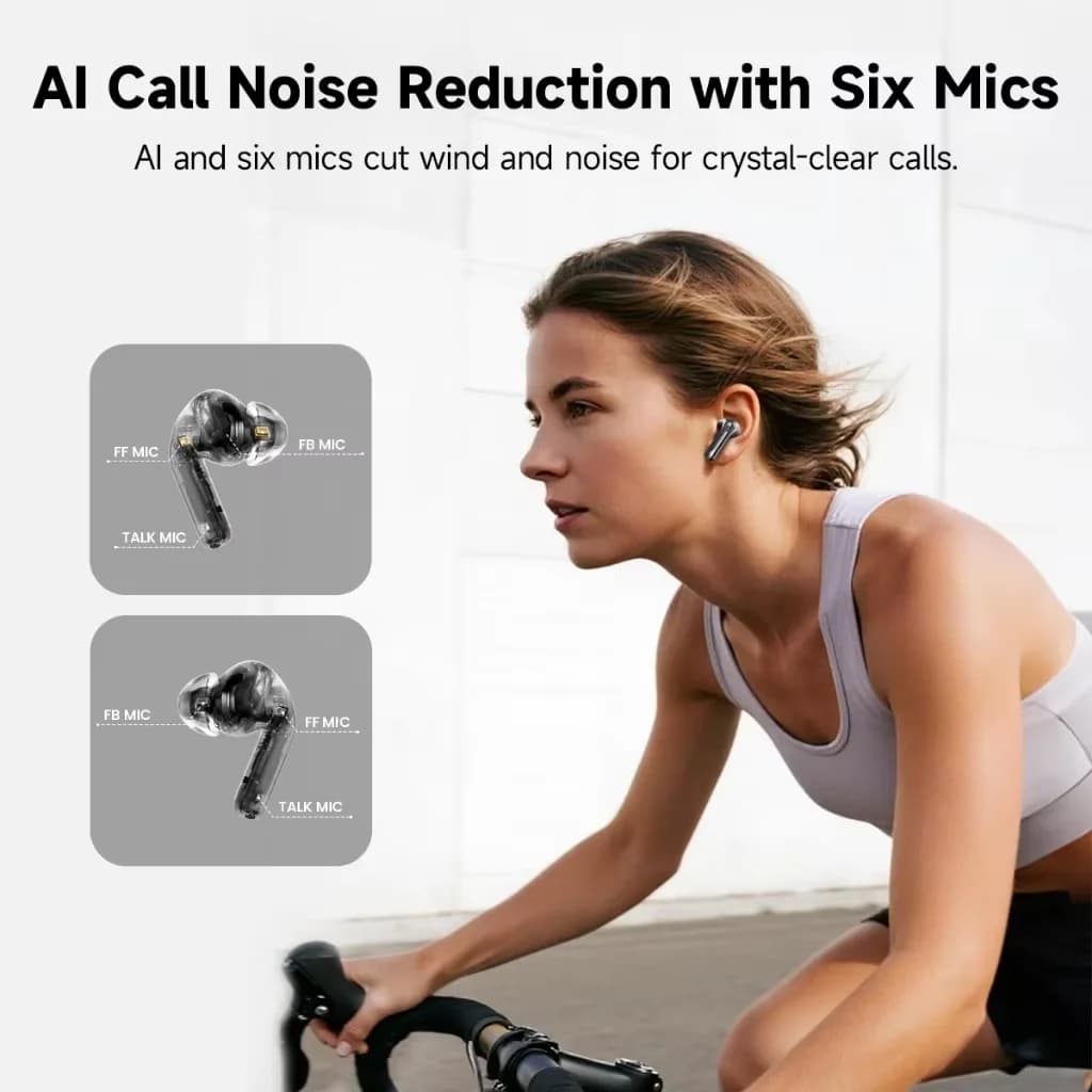Edifier Evobuds Pro True Wireless Noise Cancelling Earbuds Bluetooth V6.0 IP54 LDAC Hi-Res Audio Hybrid ANC AI Voice Translation - 2