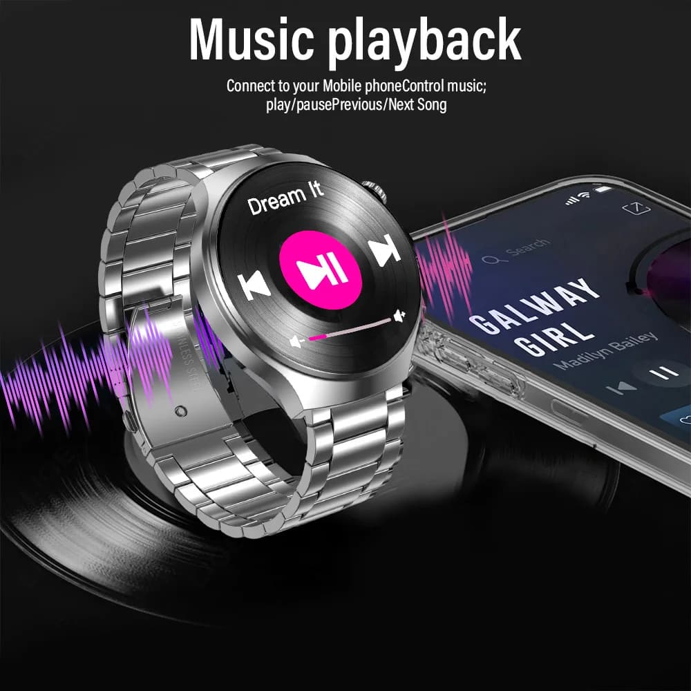 G.L Wear 2025 New Men's Smart Watch HD Display Health Tracking Bluetooth Calling Voice Assistant Sports Smartwatch - 4
