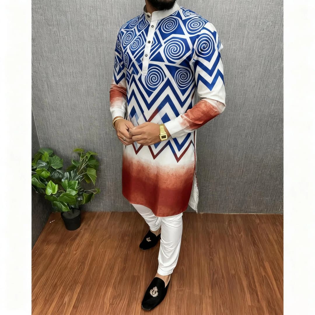 Longline White Shirts Muslim Men Prayers Clothes Luxury African Style Bronzing Vestido Arabe Para Hombre Tenue Marocaine Homme - 4