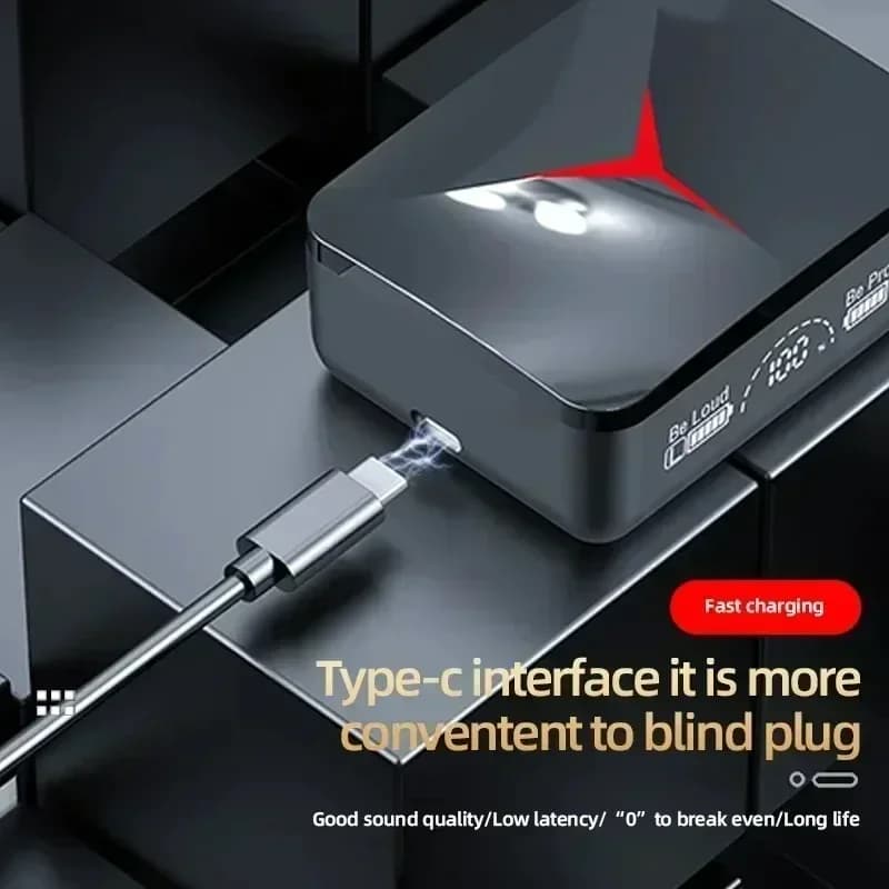 M90 سماعات لاسلكية TWS، بلوتوث، تحكم باللمس، سماعات أذن رياضية، ستيريو Hifi، سماعة ألعاب مع ميكروفون للهواتف الذكية - 6