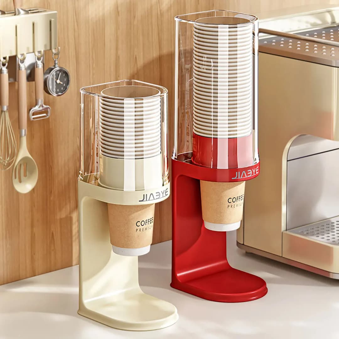 Disposable cup storage rack, Luxury paper cup dispenser Suitable for disposable paper cup counter desktop storage rack