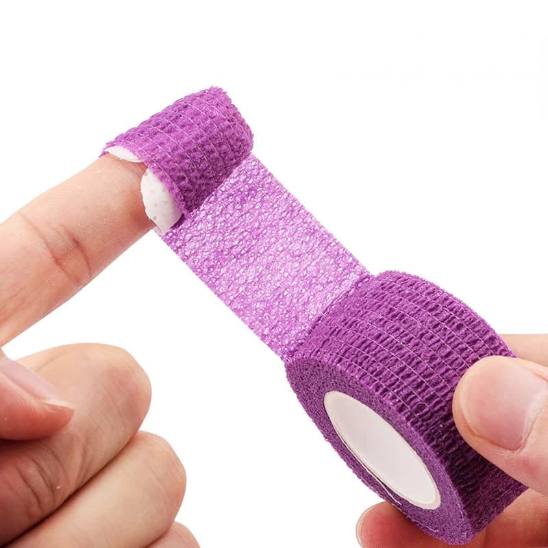 1 قطعة فن الأظافر حماية الضمادة إصبع التفاف الضمادة غير المنسوجة جل البولندية إزالة الشريط الذاتي اللصق العناية بالبشرة أدوات مانيكير