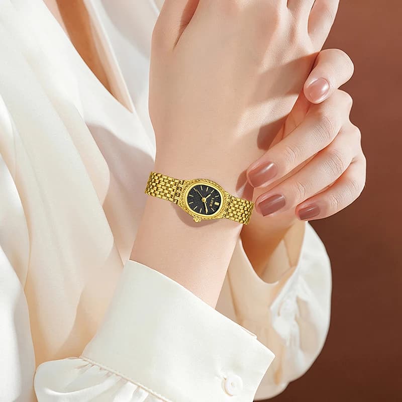 ساعات كوارتز جديدة للنساء من LIGE بسيطة فاخرة أنيقة ساعة معصم نسائية مقاومة للماء هدية للفتيات Relogio Feminino - 5