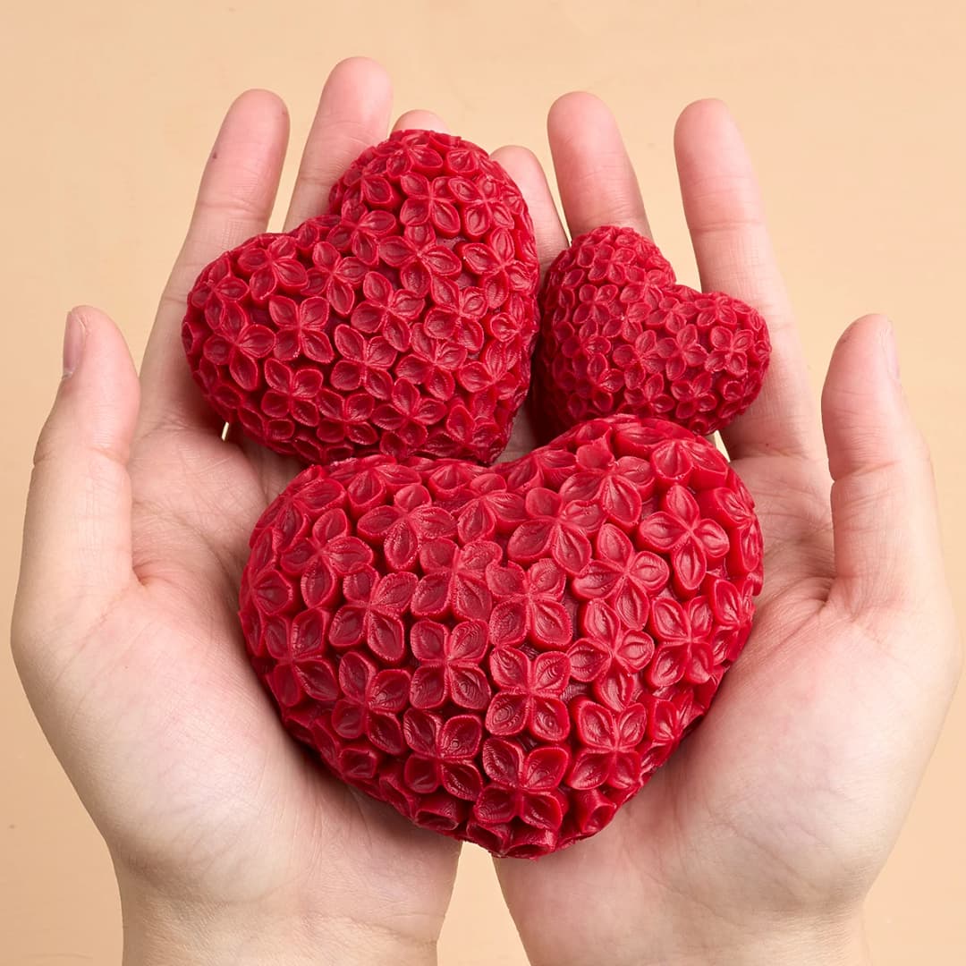 ثلاثية الأبعاد زهرة الحب سيليكون قالب شمع لتقوم بها بنفسك عيد الحب القلب المعطرة قوالب الصابون الجص الراتنج الشوكولاته الخبز صنع عدة - 3