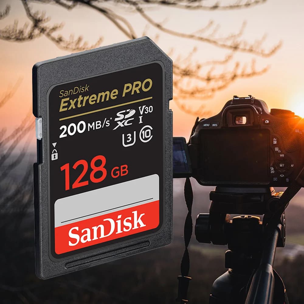 SanDisk SD Card 32GB SDHC 64GB 128GB 256G SDXC SD Card C10 Memory Cards Up to 200MB/s Read U3 V30 Flash Cards 4K UHD for Camera - 6
