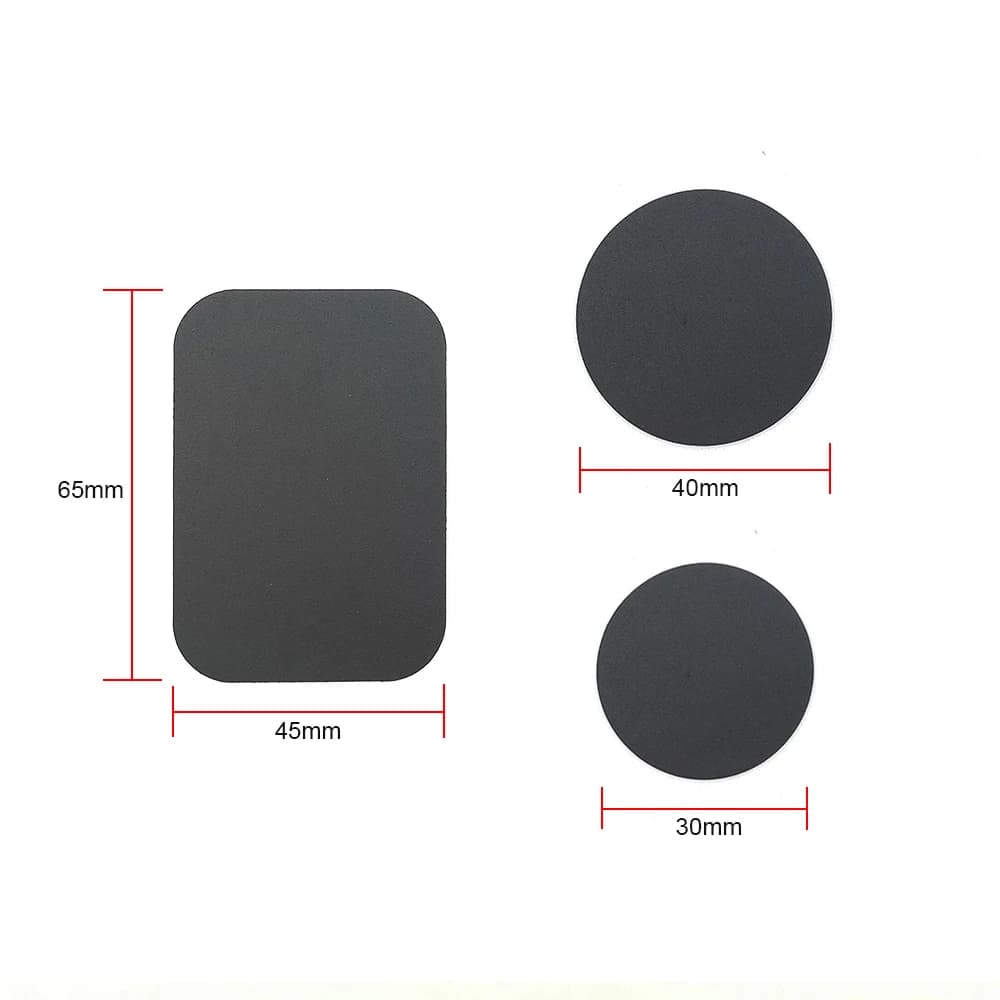 لوحة معدنية رقيقة لحامل هاتف السيارة المغناطيسي صفائح حديد ملصق القرص للهاتف المغناطيسي حامل السيارة جبل آيفون - 4