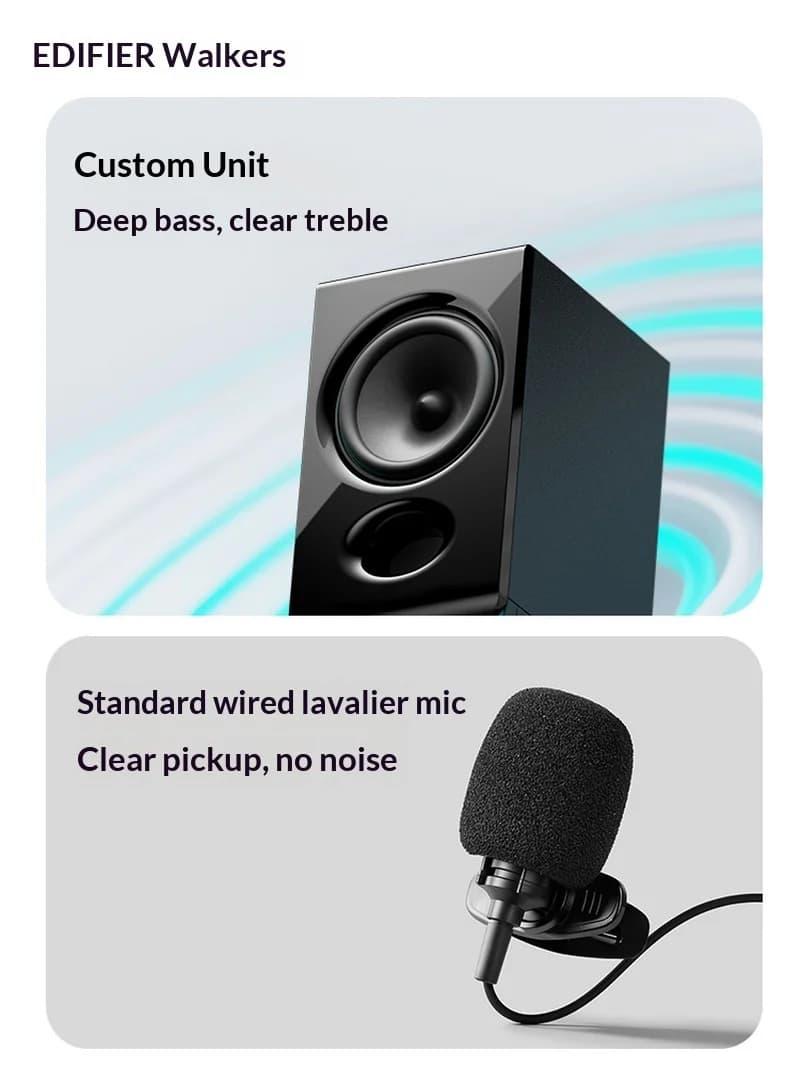 EDIFIER R20 Multimedia Speaker Desktop Computer Sound System Subwoofer High Volume Home Mini Speaker Music Office Speaker Gift - 5