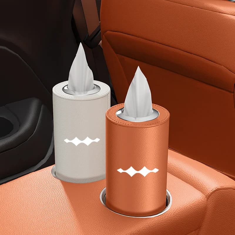 For Byd Equation Leopard 8 2025 Car Tissue Box Leopard 5  Water Cup Slot Armrest Box Paper Drawer Round Car - 6