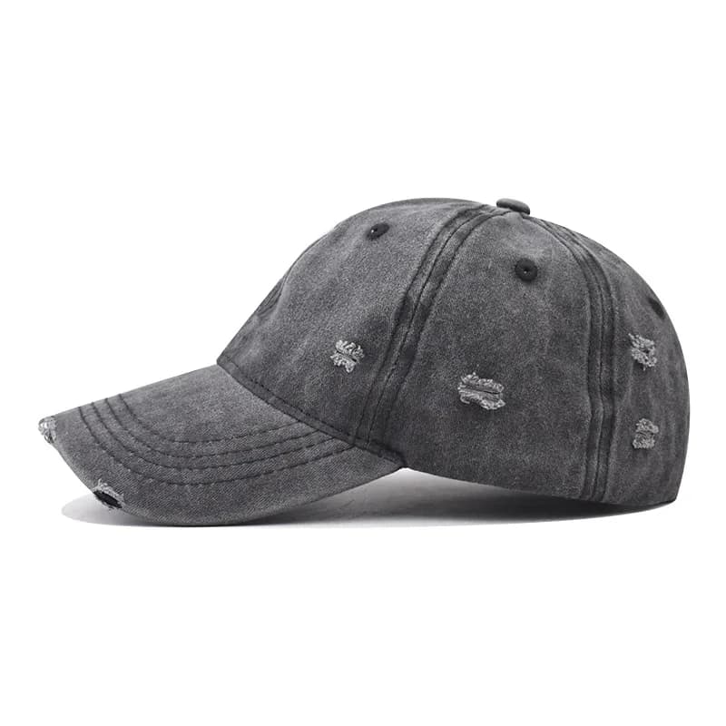 Distressed Baseball Cap Dad Hats for Men Women Vintage Washed Cotton soft top Hat Adjustable Low Profile Unisex Style Headwear - 3