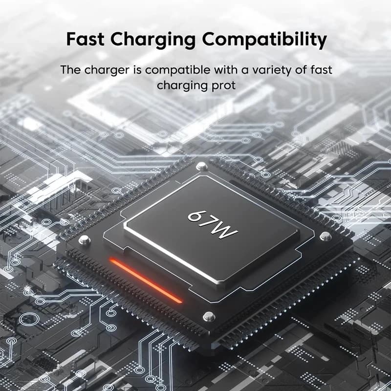Fast Charger Cable  Quick  Charging for Xiaomi  100-240V, USB Charger Cable Sleek Charging Design, Durable Charging Port - 3