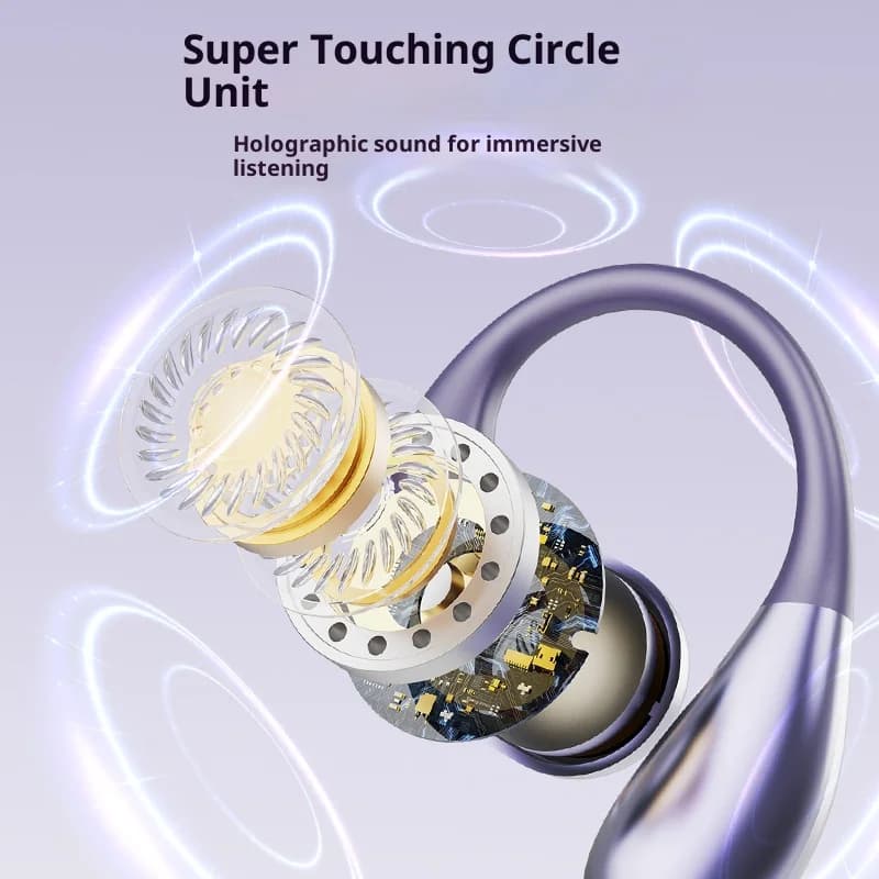 Original Sony Q17 pro Wireless Bluetooth Headphones Sports Open-Back Ear-Hook Style Hi-Fi Music Earphone with HD Call Mic - 2