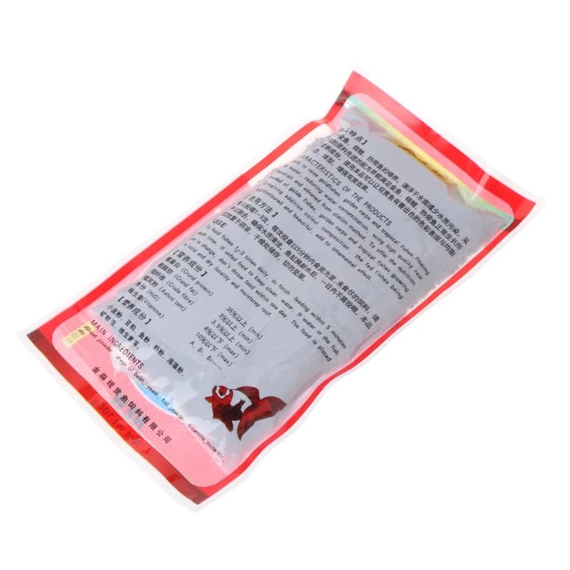 Yu Zhi Bao طعام ذهبي عالي الجودة 100 جرام، تغذية أسماك مغذية للسمك الذهبي والكوي، عبوة جديدة لمستلزمات حوض السمك - 5