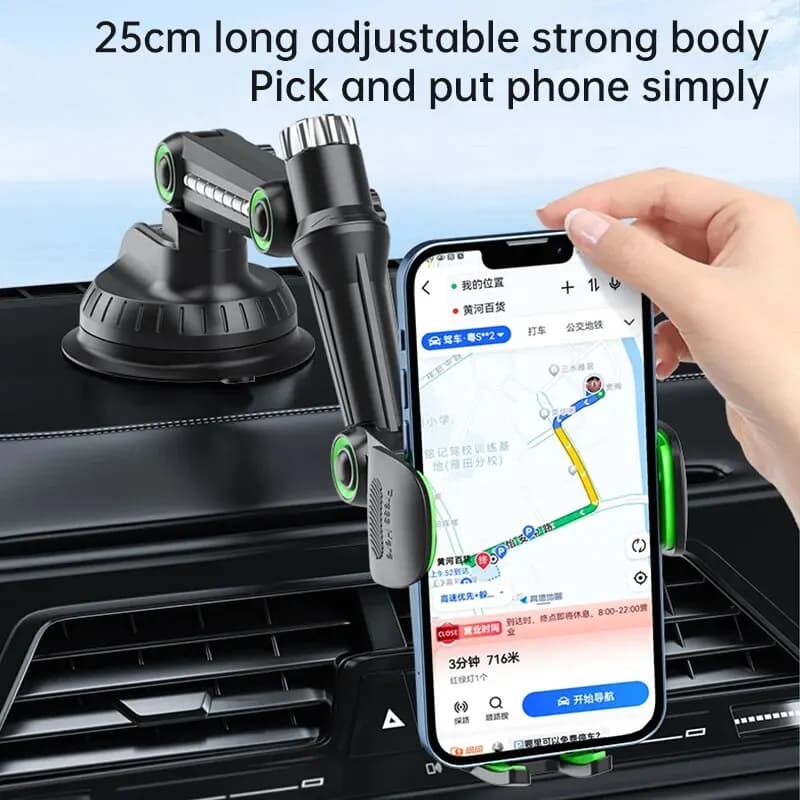 Suction Cup Phone Holder Windshield/Dashboard/Window, Universal Suction Cup Car Phone Holder Mount with Sticky Gel Pad, Compatib - 2