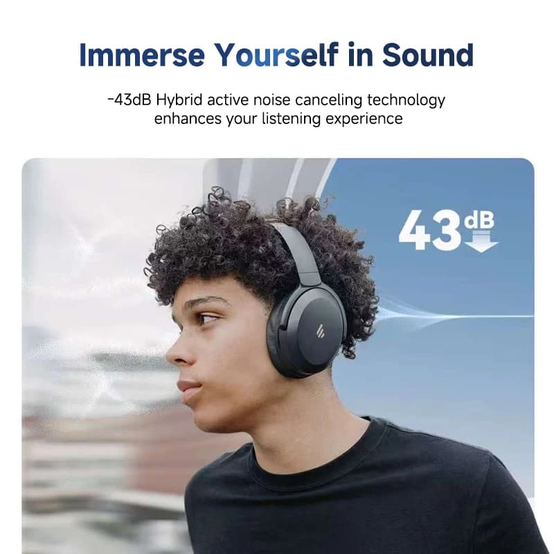 سماعات رأس إديفاير WH700NB برو لاسلكية هايبرد ANC بلوتوث V5.4 هاي-ريز فوق الأذن اتصال متعدد النقاط 56 ساعة تشغيل - 2