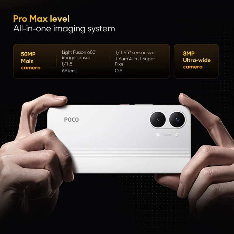 【عرض عالمي أول】 هاتف ذكي POCO X8 Pro Max إصدار عالمي، بطارية 8500 مللي أمبير، معالج Dimensity 9500s، شاشة AMOLED فائقة السطوع مقاس 6.83 بوصة بدقة 1.5K ومعدل تحديث 120 هرتز - 5