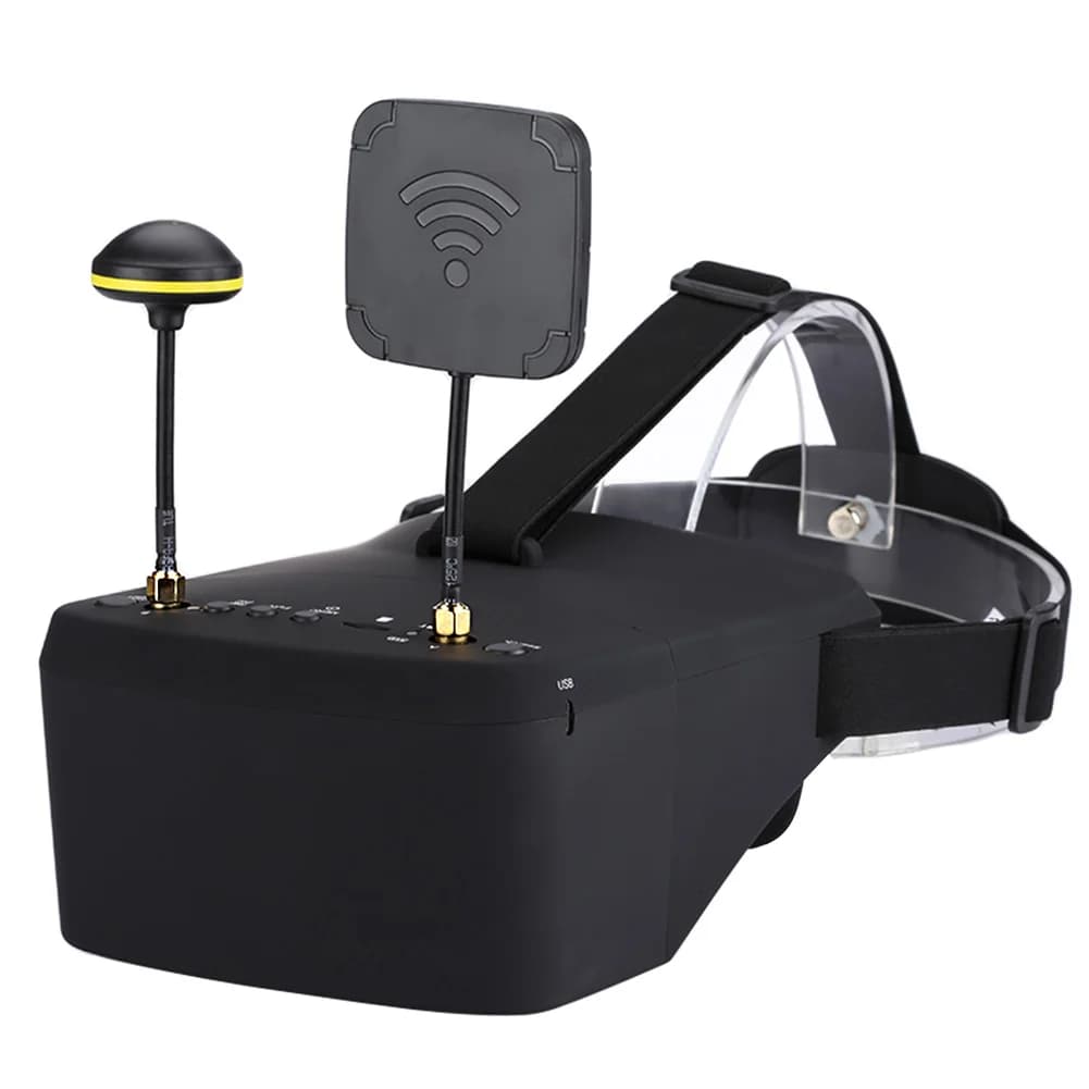 نظارات EV800D FPV بدقة 800*480 وشاشة 5 بوصة مع بطارية لطائرات RC FPV - 3