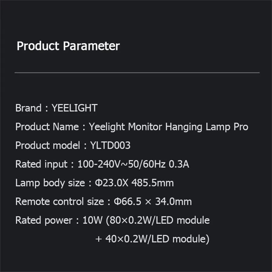 YEELIGHT Screen Bar Pro Smart PC USB Monitor Hanging Light RGB Ambient Light Game Sync For Mi Home Google Alexa app control - 5