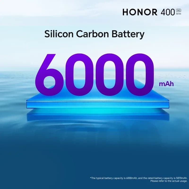 هونر 400 برو 5G، شاشة AMOLED 6.7 بوصة، 120 هرتز، كاميرا 200 ميجابكسل، معالج سناب دراجون 8 الجيل 3، بطارية 6000 mAh، شحن سلكي 100 واط، لاسلكي 50 واط، eSIM، NFC - 4