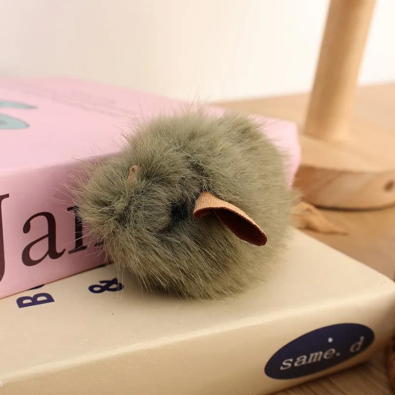 1/5pcs Interactive Mouse Plush Cat Chew Toy Squeaky Imitation Mice Bite-resistant Kitten Toy Interactive Plush Cat Toy Supplies - 5