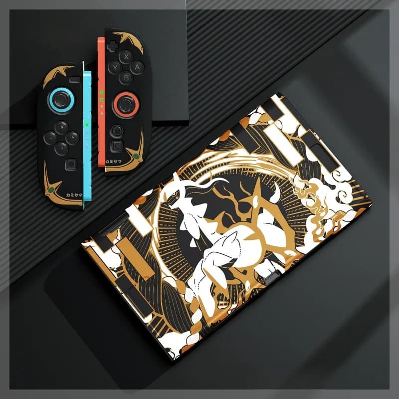 غطاء كارتون جينجار لـ Nintendo Switch 2/NS Oled مع تصميم مقسم لـ Joy-con مقاوم للصدمات والسقوط - 5