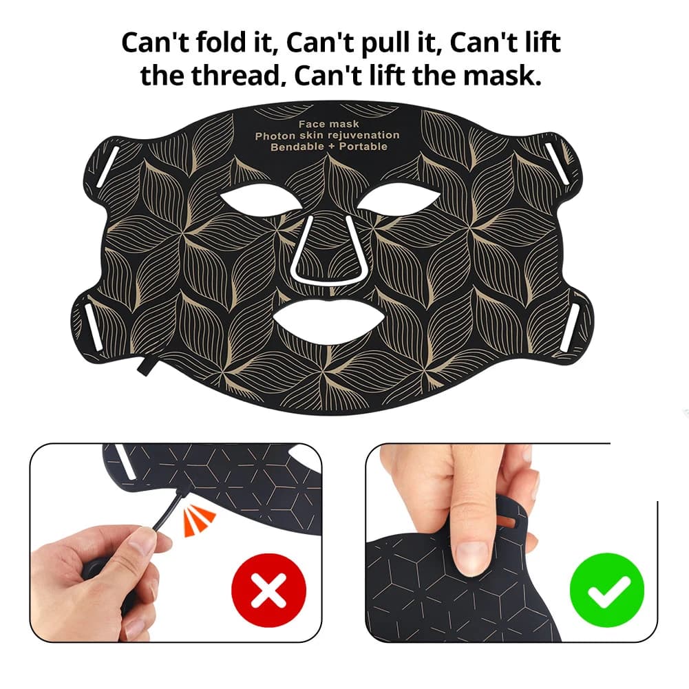 LED 8 ألوان قناع الوجه والرقبة الضوء الأحمر بالقرب من العلاج بالأشعة تحت الحمراء مكافحة الشيخوخة التجاعيد حب الشباب المسام السيطرة على النفط شد الجلد تبييض - 5