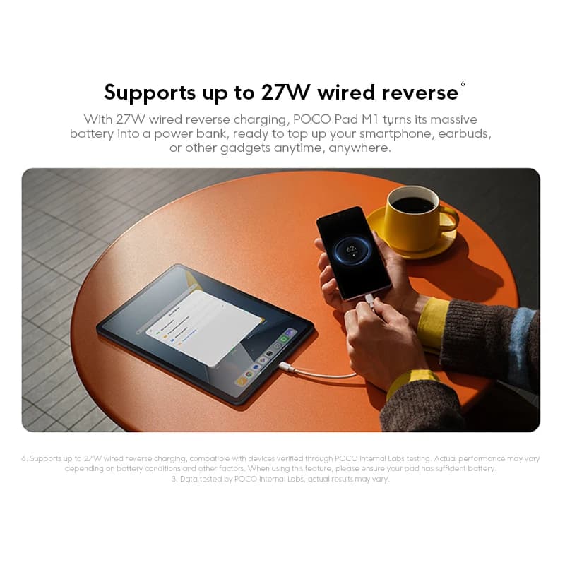 【عرض عالمي】 جهاز لوحي POCO PAD M1 نسخة عالمية سناب دراجون 7s الجيل 4 12.1 بوصة شاشة 120 هرتز 2.5K بطارية 12000 مللي أمبير شحن سريع 33 واط - 5
